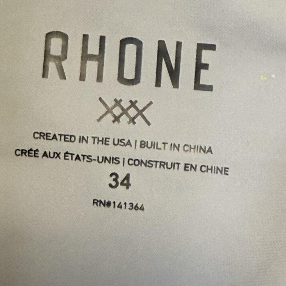 Rhone Shorts Mens 34 Gray 9 Inseam Golf Quick Dry Stretch Lightweight Athletic - Picture 10 of 14